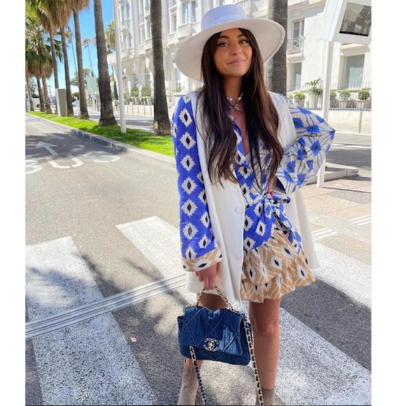 BLOGGER'S FAVE! Zara 2 Piece Printed Skirt And Blouse Set NWT - Picture 5 of 16